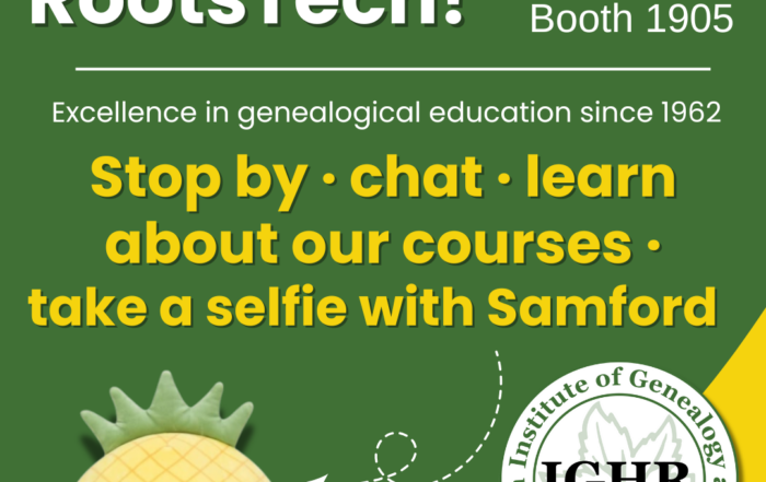 IGHR at RootsTech 2025