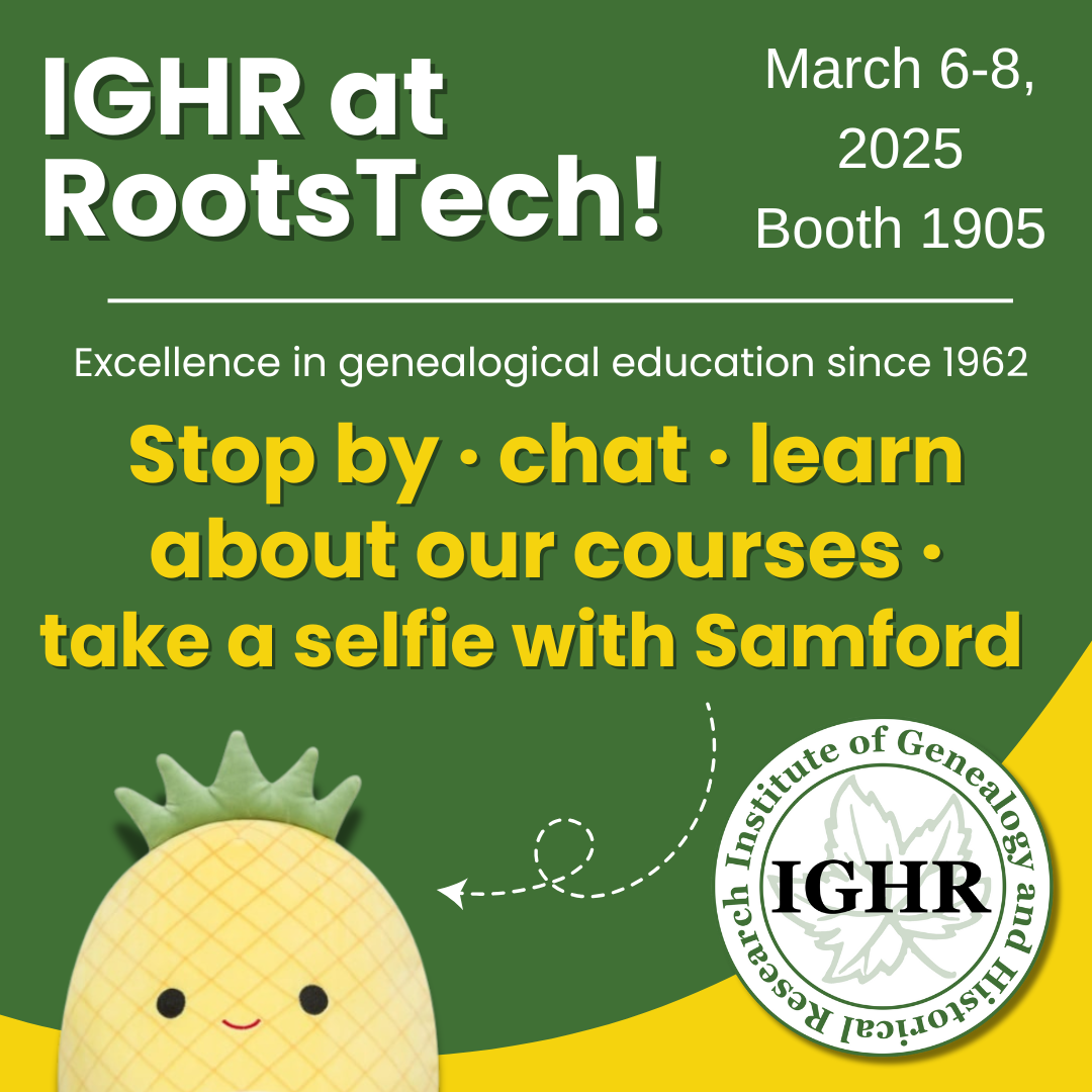 IGHR at RootsTech 2025