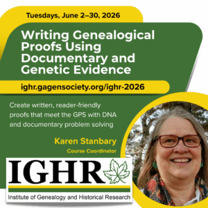 Writing Genealogical Proofs Using Documentary and Genetic Evidence